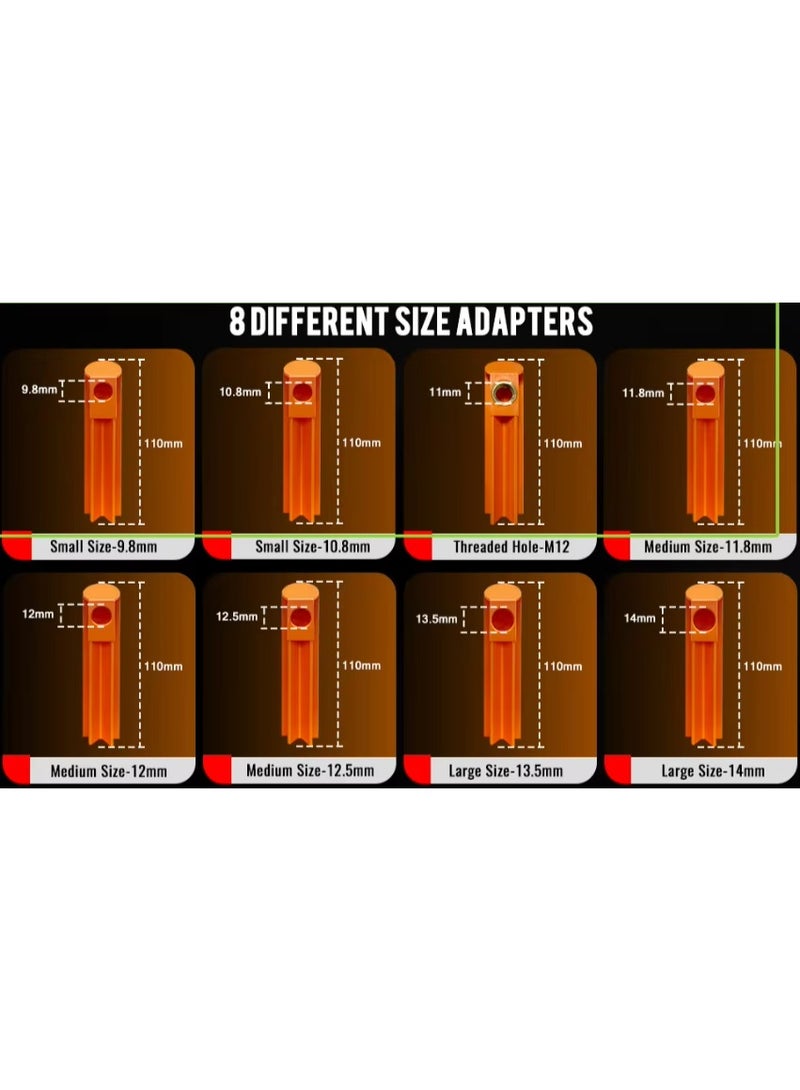 X-PRO5 EM288 Fuel Injector Tester Cleaning Tool Kit 8 Pulse Automotive Fuel Injector Testers - Image 2